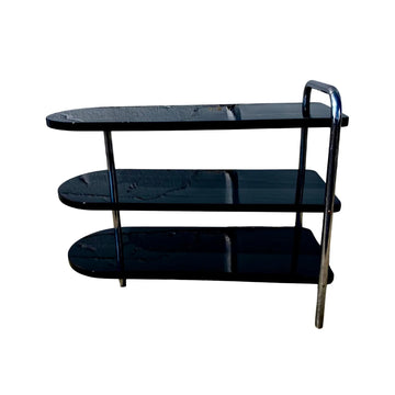 1930s Wolfgang Hoffman for Howell No 806 Side Table "Bullet" Bauhaus Streamliner Style