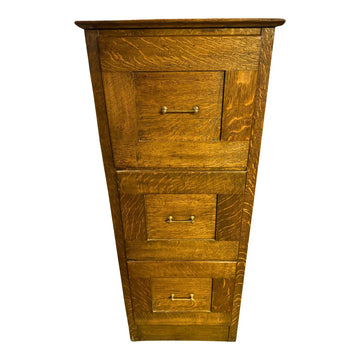 Early 20th Century Antique Quarter-Sawn Oak Doctor's X-Ray Filing Cabinet