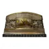 French Art Deco Silvered Bronze Mantel Clock by C. Terras, 1925