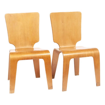 Pair of Mid-Century Thaden-Jordan Bentwood Side Chairs — American, Ca. 1950