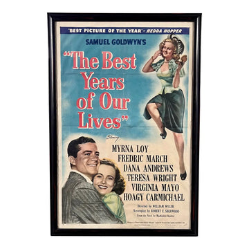 "The Best Years of Our Lives" 1946 Vintage Movie Poster, Professionally Framed