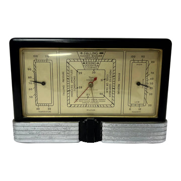 Vintage 1940 Art Deco Taylor Fairmont Junior Baroguide Barometer