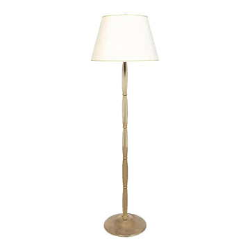 Vintage Italian Donghia Murano Glass "Gigante" Floor Lamp With Shade